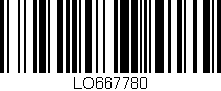 Código de barras (EAN, GTIN, SKU, ISBN): 'LO667780'