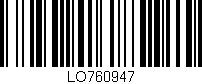 Código de barras (EAN, GTIN, SKU, ISBN): 'LO760947'