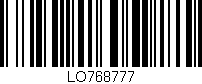 Código de barras (EAN, GTIN, SKU, ISBN): 'LO768777'