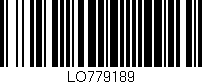 Código de barras (EAN, GTIN, SKU, ISBN): 'LO779189'