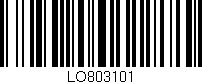 Código de barras (EAN, GTIN, SKU, ISBN): 'LO803101'