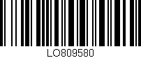 Código de barras (EAN, GTIN, SKU, ISBN): 'LO809580'