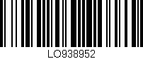 Código de barras (EAN, GTIN, SKU, ISBN): 'LO938952'