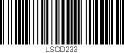 Código de barras (EAN, GTIN, SKU, ISBN): 'LSCD233'