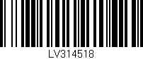 Código de barras (EAN, GTIN, SKU, ISBN): 'LV314518'