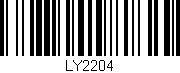 Código de barras (EAN, GTIN, SKU, ISBN): 'LY2204'