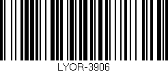 Código de barras (EAN, GTIN, SKU, ISBN): 'LYOR-3906'