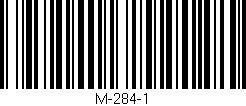 Código de barras (EAN, GTIN, SKU, ISBN): 'M-284-1'