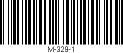 Código de barras (EAN, GTIN, SKU, ISBN): 'M-329-1'