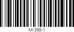 Código de barras (EAN, GTIN, SKU, ISBN): 'M-399-1'