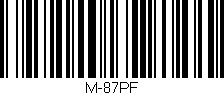 Código de barras (EAN, GTIN, SKU, ISBN): 'M-87PF'