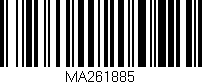 Código de barras (EAN, GTIN, SKU, ISBN): 'MA261885'