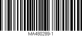 Código de barras (EAN, GTIN, SKU, ISBN): 'MA480289-1'