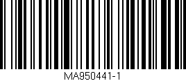 Código de barras (EAN, GTIN, SKU, ISBN): 'MA950441-1'