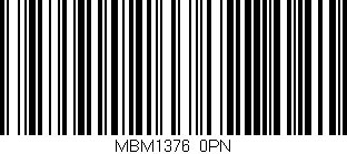 Código de barras (EAN, GTIN, SKU, ISBN): 'MBM1376/0PN'