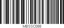 Código de barras (EAN, GTIN, SKU, ISBN): 'MBSSC088'