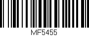 Código de barras (EAN, GTIN, SKU, ISBN): 'MF5455'