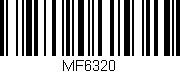 Código de barras (EAN, GTIN, SKU, ISBN): 'MF6320'