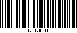 Código de barras (EAN, GTIN, SKU, ISBN): 'MFMILI01'