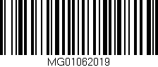 Código de barras (EAN, GTIN, SKU, ISBN): 'MG01062019'