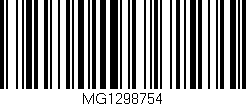 Código de barras (EAN, GTIN, SKU, ISBN): 'MG1298754'