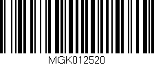 Código de barras (EAN, GTIN, SKU, ISBN): 'MGK012520'