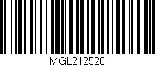 Código de barras (EAN, GTIN, SKU, ISBN): 'MGL212520'
