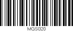 Código de barras (EAN, GTIN, SKU, ISBN): 'MGSI320'