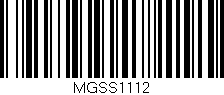Código de barras (EAN, GTIN, SKU, ISBN): 'MGSS1112'