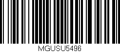 Código de barras (EAN, GTIN, SKU, ISBN): 'MGUSU5496'