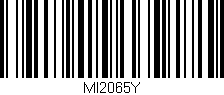 Código de barras (EAN, GTIN, SKU, ISBN): 'MI2065Y'