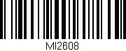 Código de barras (EAN, GTIN, SKU, ISBN): 'MI2608'