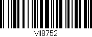 Código de barras (EAN, GTIN, SKU, ISBN): 'MI8752'