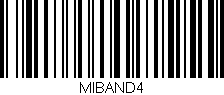 Código de barras (EAN, GTIN, SKU, ISBN): 'MIBAND4'