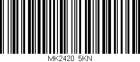 Código de barras (EAN, GTIN, SKU, ISBN): 'MK2420/5KN'