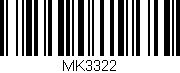 Código de barras (EAN, GTIN, SKU, ISBN): 'MK3322'