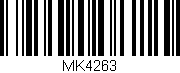 Código de barras (EAN, GTIN, SKU, ISBN): 'MK4263'