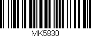 Código de barras (EAN, GTIN, SKU, ISBN): 'MK5830'