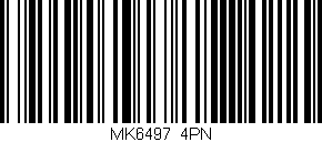 Código de barras (EAN, GTIN, SKU, ISBN): 'MK6497/4PN'