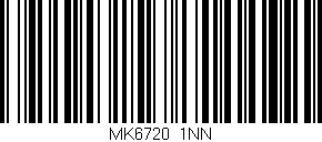 Código de barras (EAN, GTIN, SKU, ISBN): 'MK6720/1NN'