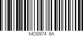 Código de barras (EAN, GTIN, SKU, ISBN): 'MO0974/8A'