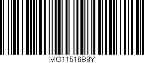 Código de barras (EAN, GTIN, SKU, ISBN): 'MO11516B8Y'