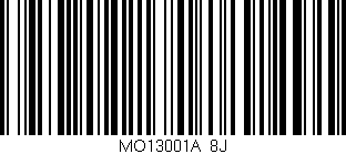 Código de barras (EAN, GTIN, SKU, ISBN): 'MO13001A/8J'