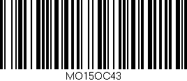 Código de barras (EAN, GTIN, SKU, ISBN): 'MO15OC43'