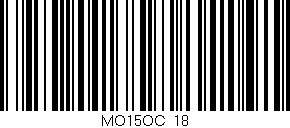 Código de barras (EAN, GTIN, SKU, ISBN): 'MO15OC/18'