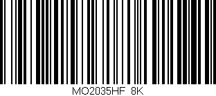 Código de barras (EAN, GTIN, SKU, ISBN): 'MO2035HF/8K'