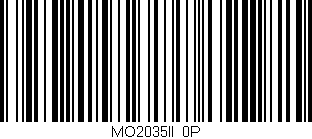 Código de barras (EAN, GTIN, SKU, ISBN): 'MO2035II/0P'