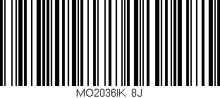 Código de barras (EAN, GTIN, SKU, ISBN): 'MO2036IK/8J'