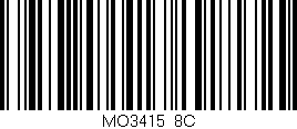 Código de barras (EAN, GTIN, SKU, ISBN): 'MO3415/8C'