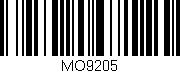 Código de barras (EAN, GTIN, SKU, ISBN): 'MO9205'